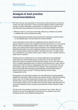 Data for the community Analysis & best practice recommendations