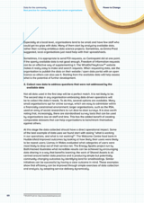 Data for the community Best practice for community-level data-driven organisations