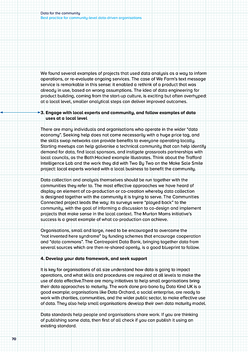Data for the community Best practice for community-level data-driven organisations