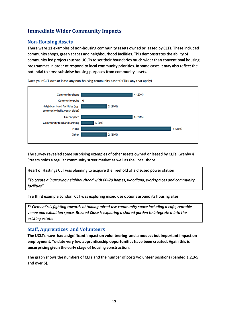 Immediate Wider Community Impacts