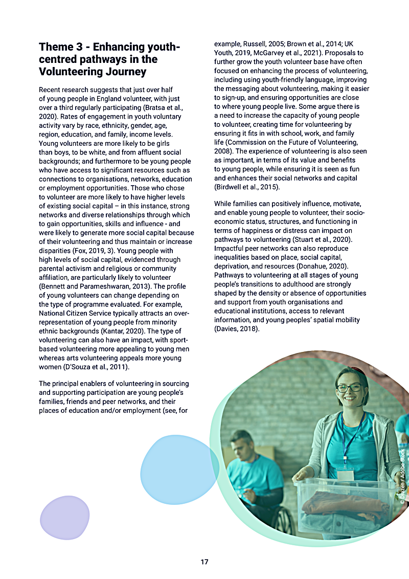 Theme 3 - Enhancing youthcentred pathways in the Volunteering Journey