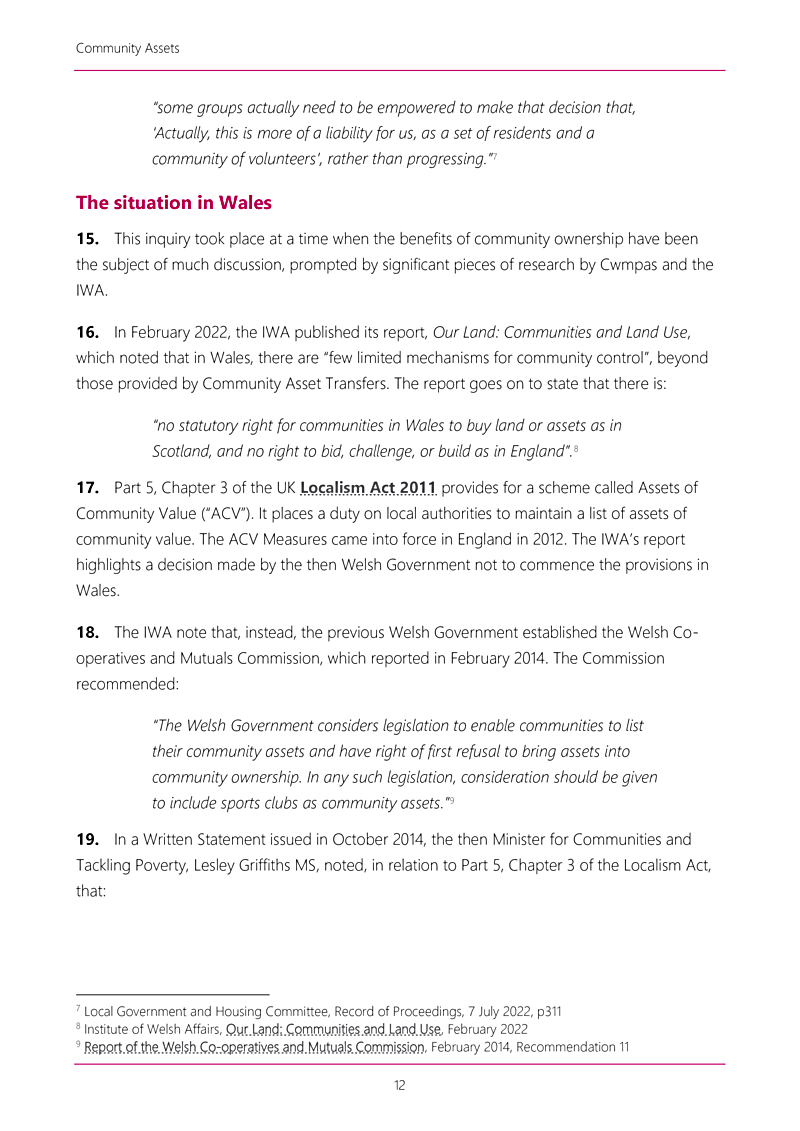Community Assets