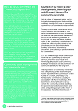 How does CAT differ from the `Community Right to Bid?