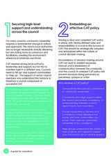 Securing high-level support and understanding across the council