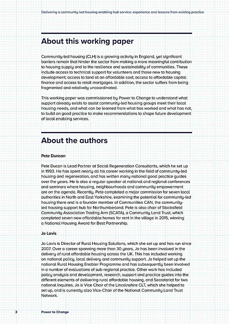 Delivering a community-led housing enabling hub service: experience and lessons from existing practice