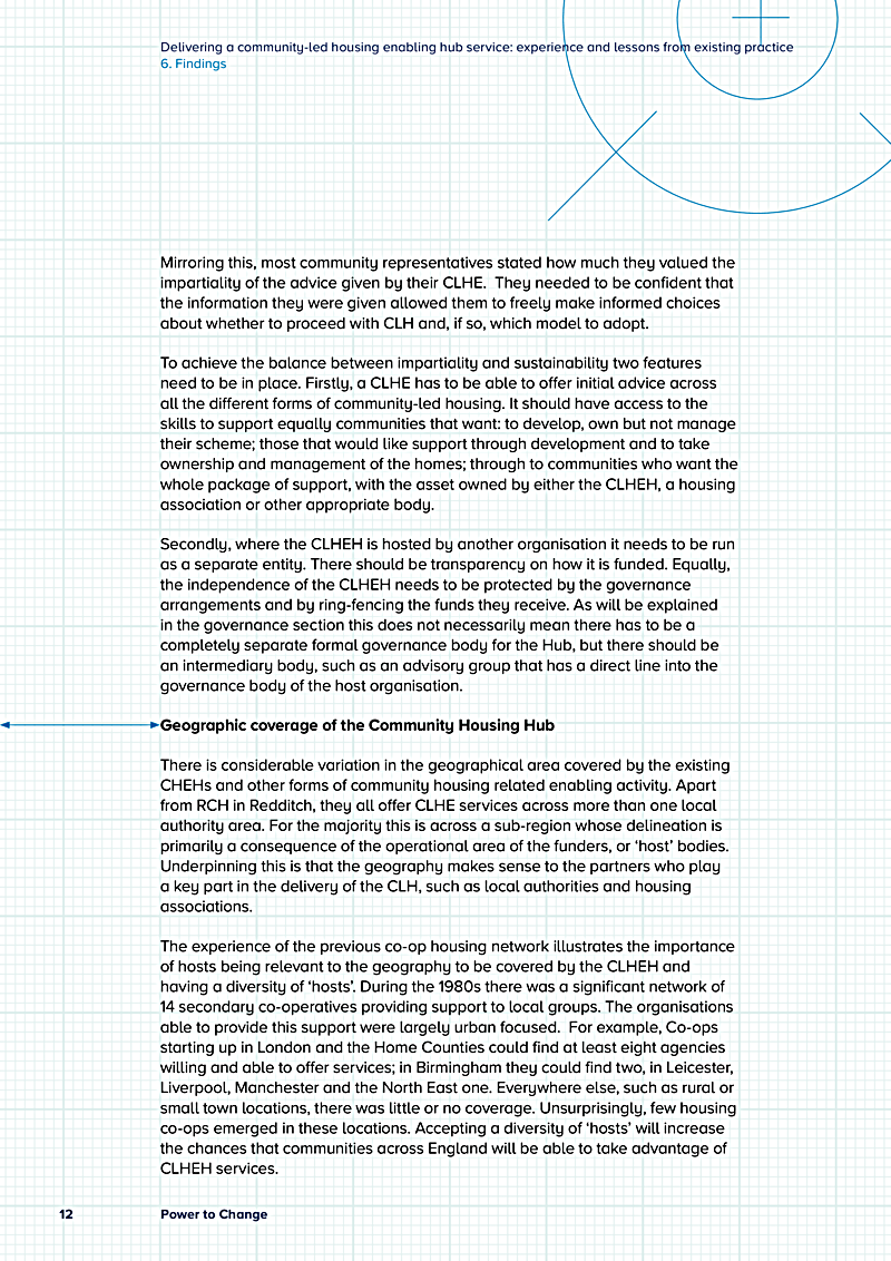 Delivering a community-led housing enabling hub service: experience and lessons from existing practice 6. Findings