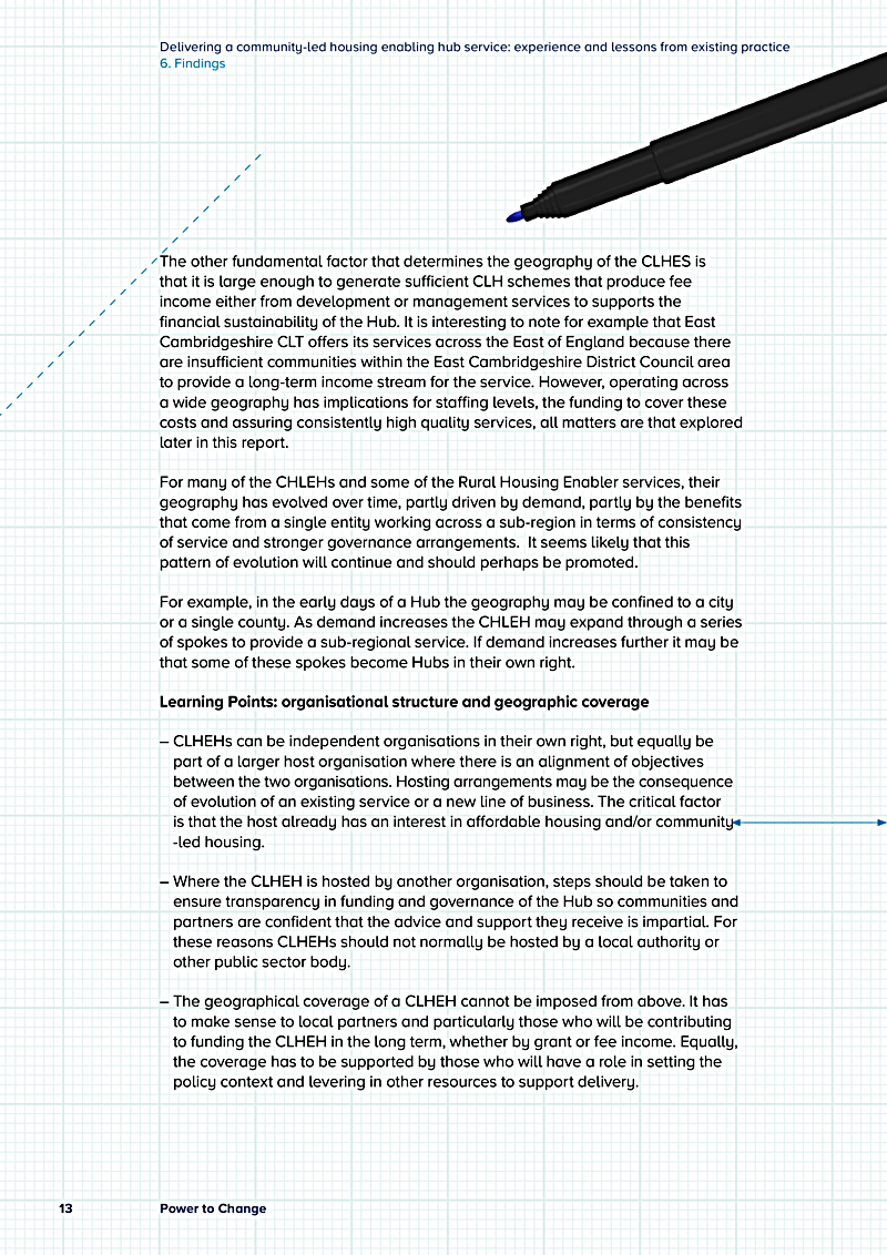Delivering a community-led housing enabling hub service: experience and lessons from existing practice 6. Findings