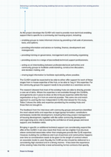 Delivering a community-led housing enabling hub service: experience and lessons from existing practice 6. Findings
