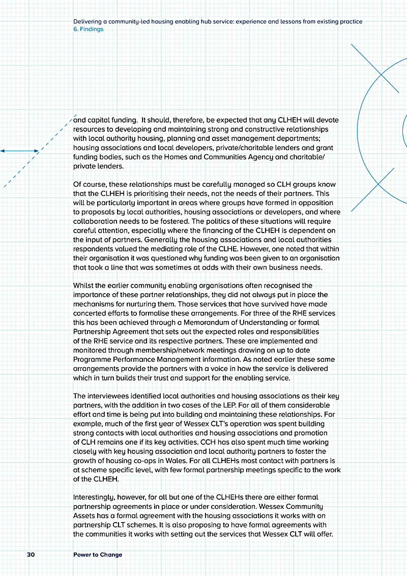 Delivering a community-led housing enabling hub service: experience and lessons from existing practice 6. Findings