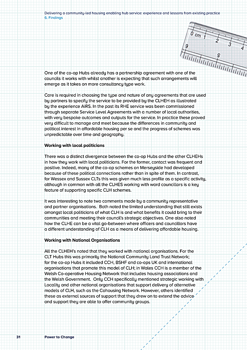 Delivering a community-led housing enabling hub service: experience and lessons from existing practice 6. Findings