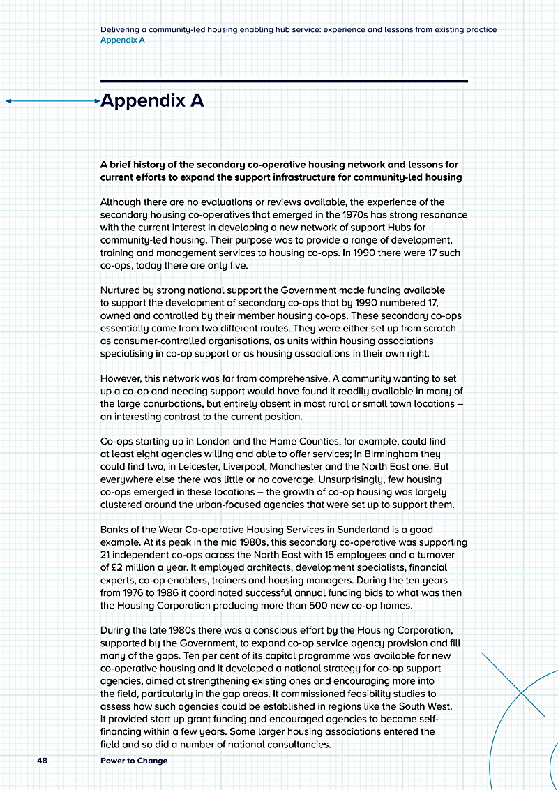 Delivering a community-led housing enabling hub service: experience and lessons from existing practice Appendix A