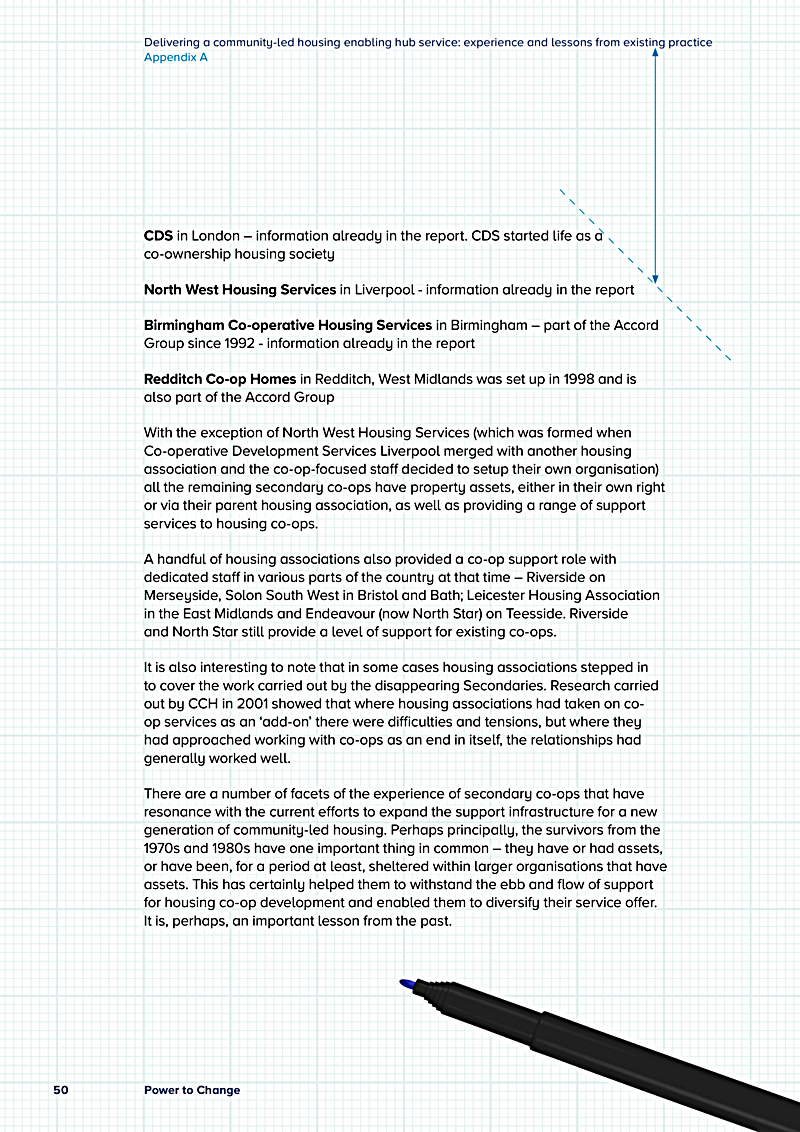 Delivering a community-led housing enabling hub service: experience and lessons from existing practice Appendix A