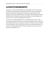 3 Sustainable social care: What role for community business?