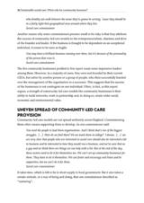 26 Sustainable social care: What role for community business?