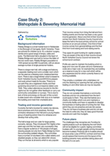 Village halls, rural community hubs and buildings: The size, scale, scope and potential of these community business