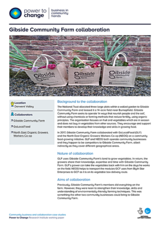 Gibside Community Farm collaboration